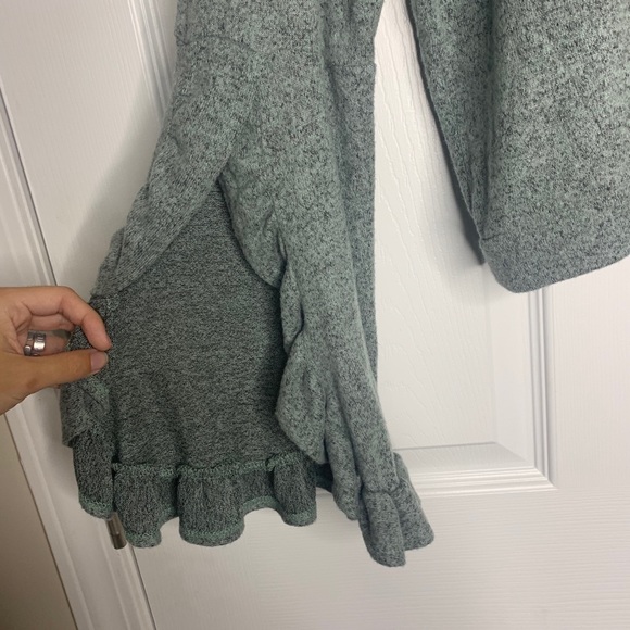 Free Press turquoise bell sleeve blouse - Picture 6 of 6